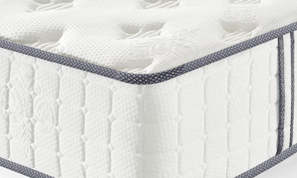 Vesgantti Matratze Komfort 20cm H3 90x200cm Mittelfest Tonnentaschenfederkernmatratze Öko-Tex Zertifiziert Orthopädische 7 Zonen Memoryfoam Taschenfederkernmatratzen