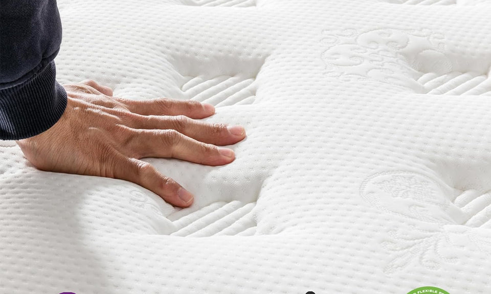 Vesgantti Matratze Komfort 20cm H3 90x200cm Mittelfest Tonnentaschenfederkernmatratze Öko-Tex Zertifiziert Orthopädische 7 Zonen Memoryfoam Taschenfederkernmatratzen