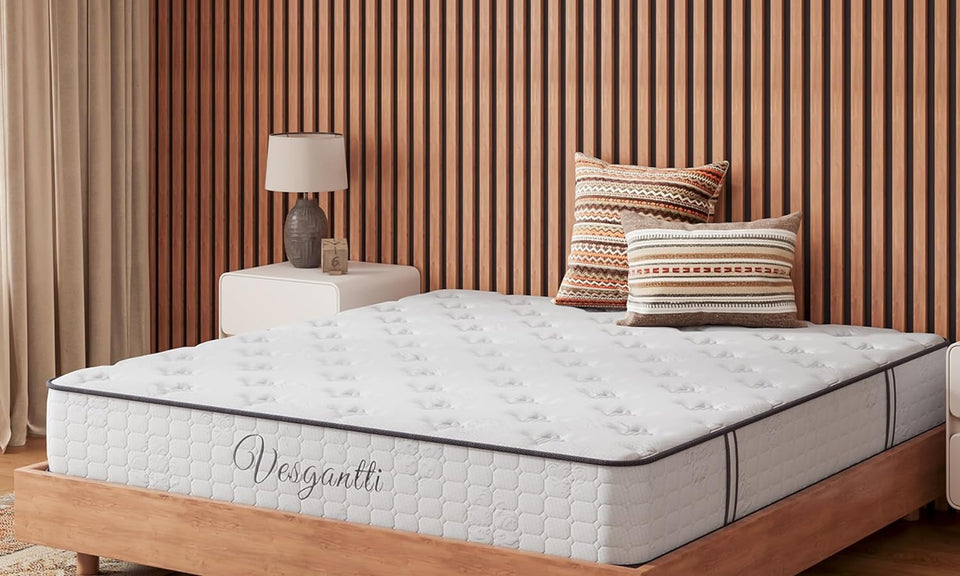 Vesgantti Matratze Komfort 20cm H3 90x200cm Mittelfest Tonnentaschenfederkernmatratze Öko-Tex Zertifiziert Orthopädische 7 Zonen Memoryfoam Taschenfederkernmatratzen