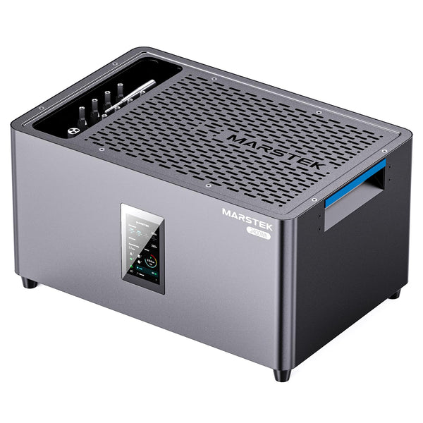 MARSTEK All-in-One Balkonkraftwerk mit Speicher,4 MPPT 2400W Solareingang, 2.56kWh Akkukapazität, 6000 Ladezyklen, LFP Akku, mit APP, Plug&Play,0% VAT