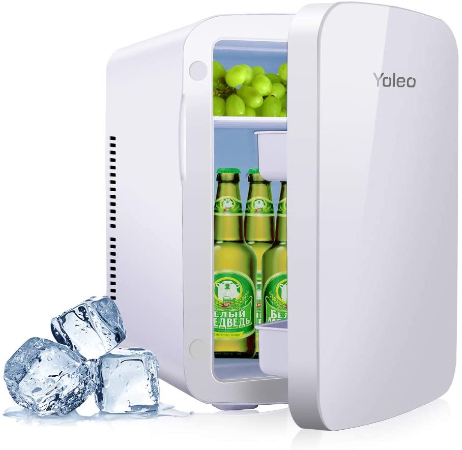 YOLEO mini-kühlschrank 15L Edelstahl, Warmhaltebox Kühlbox Auto mit Kü –  Vesgantti-DE