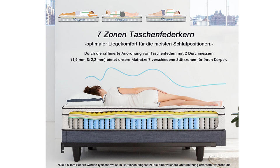 Vesgantti Hybrid Matratze,H3,22/26/30cm