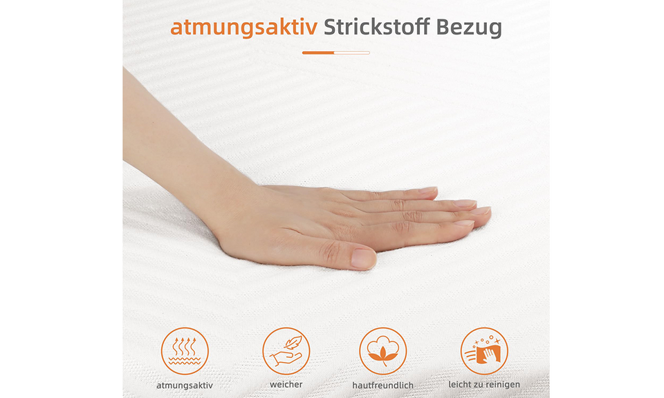 Vesgantti Schaummatratze 16cm, ergonomische Gel-Memory schaum Matratze H3