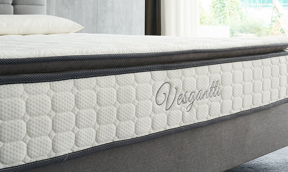Vesgantti Matratze  7-Zonen Taschenfederkernmatratze Modern Tonnentaschenfederkernmatratze Komfort-Boxspring matratze(H4, Fashion Pillow-top 26cm)