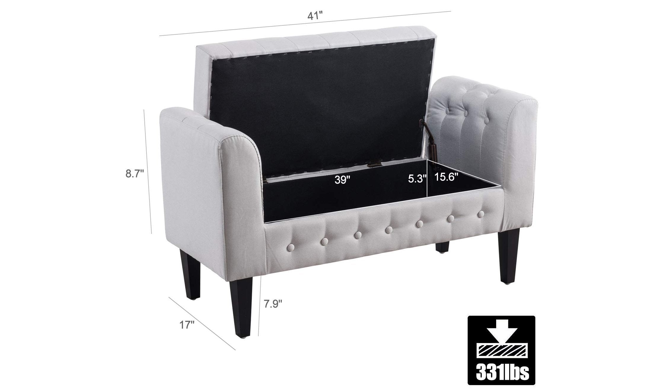 Buy Storage Benches, Fabric Online at Overstock